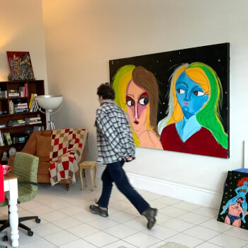 Welcome to a working artist studio